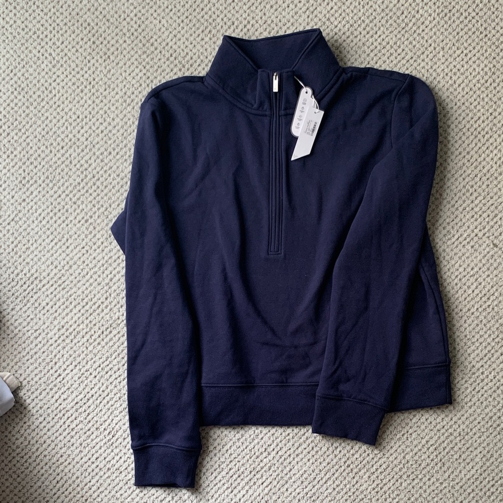 Travis Mathew Dark Blue Zip-Up Jacket woman’s cloud half zip